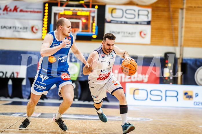 Basketball, win2day Basketball Superliga 2023/224, 09. Qualifikationsrunde, BBC Nord Dragonz, Oberwart Gunners, Petar Cosic (3)