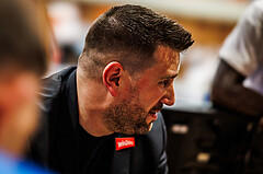 Basketball, win2day Basketball Superliga 2023/224, 09. Qualifikationsrunde, BBC Nord Dragonz, Oberwart Gunners, Horst Leitner (Head Coach)