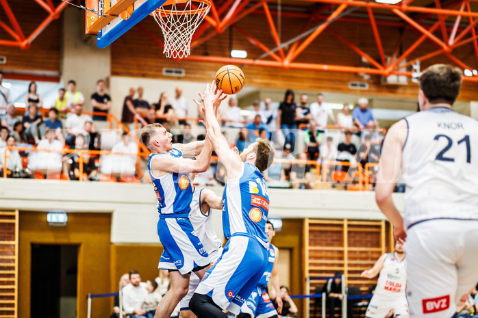 Basketball, win2day Basketball Superliga 2023/224, 09. Qualifikationsrunde, BBC Nord Dragonz, Oberwart Gunners, Edi Patekar (9)
