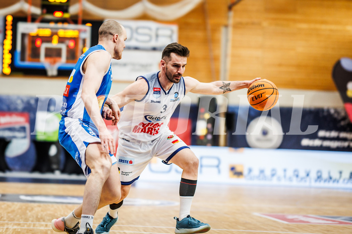 Basketball, win2day Basketball Superliga 2023/224, 09. Qualifikationsrunde, BBC Nord Dragonz, Oberwart Gunners, Petar Cosic (3)