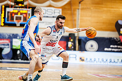 Basketball, win2day Basketball Superliga 2023/224, 09. Qualifikationsrunde, BBC Nord Dragonz, Oberwart Gunners, Petar Cosic (3)