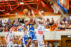 Basketball, win2day Basketball Superliga 2023/224, 09. Qualifikationsrunde, BBC Nord Dragonz, Oberwart Gunners, Shaquille Rombley (5)