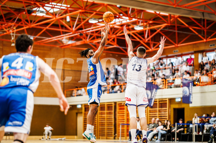 Basketball, win2day Basketball Superliga 2023/224, 09. Qualifikationsrunde, BBC Nord Dragonz, Oberwart Gunners, Kris Monroe (13)