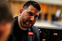 Basketball, win2day Basketball Superliga 2023/224, 09. Qualifikationsrunde, BBC Nord Dragonz, Oberwart Gunners, Horst Leitner (Head Coach)