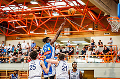Basketball, win2day Basketball Superliga 2023/224, 09. Qualifikationsrunde, BBC Nord Dragonz, Oberwart Gunners, Shaquille Rombley (5)