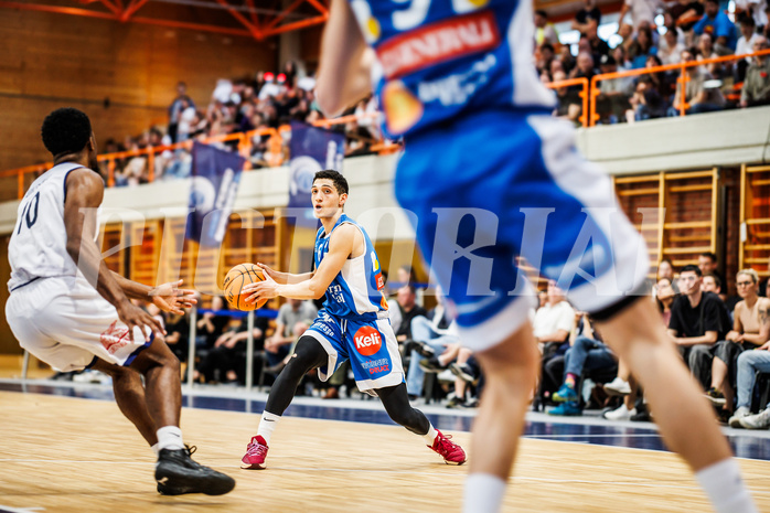 Basketball, win2day Basketball Superliga 2023/224, 09. Qualifikationsrunde, BBC Nord Dragonz, Oberwart Gunners, Magdy Abou-Ahmed (6)
