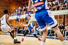 Basketball, win2day Basketball Superliga 2023/224, 09. Qualifikationsrunde, BBC Nord Dragonz, Oberwart Gunners, Magdy Abou-Ahmed (6)