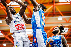 Basketball, win2day Basketball Superliga 2023/224, 09. Qualifikationsrunde, BBC Nord Dragonz, Oberwart Gunners, Austen Awosika (10)