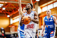 Basketball, win2day Basketball Superliga 2023/224, 09. Qualifikationsrunde, BBC Nord Dragonz, Oberwart Gunners, Austen Awosika (10)