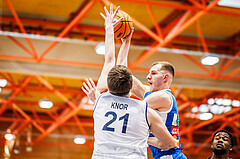 Basketball, win2day Basketball Superliga 2023/224, 09. Qualifikationsrunde, BBC Nord Dragonz, Oberwart Gunners, Edi Patekar (9)