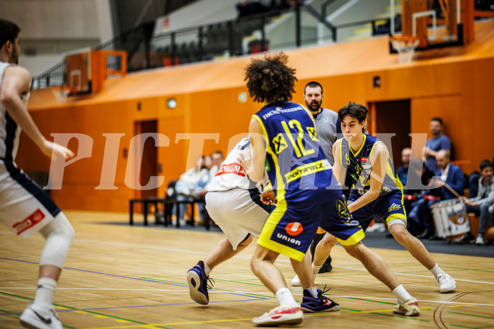 Basketball, Basketball Zweite Liga 2024/25, Grunddurchgang 17.Runde, Vienna Timberwolves, Future Team Steiermark, Moritz Gauster (9)