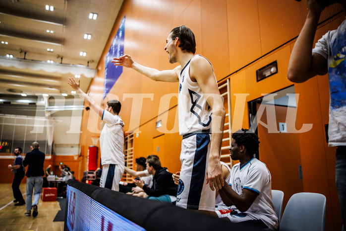 Basketball, Basketball Zweite Liga 2024/25, Grunddurchgang 17.Runde, Vienna Timberwolves, Future Team Steiermark, Vincent Balau (8)