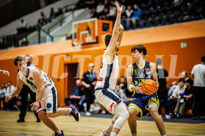 Basketball, Basketball Zweite Liga 2024/25, Grunddurchgang 17.Runde, Vienna Timberwolves, Future Team Steiermark, Moritz Gauster (9)