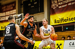 Basketball, Basketball Zweite Liga 2024/25, Grunddurchgang 17.Runde, Mattersburg Rocks, Mistelbach Mustangs, Asdren Drew Koka (22)