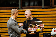 Basketball, Basketball Zweite Liga 2024/25, Grunddurchgang 17.Runde, Mattersburg Rocks, Mistelbach Mustangs, Ehrung Claudio Vancura