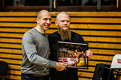 Basketball, Basketball Zweite Liga 2024/25, Grunddurchgang 17.Runde, Mattersburg Rocks, Mistelbach Mustangs, Ehrung Claudio Vancura