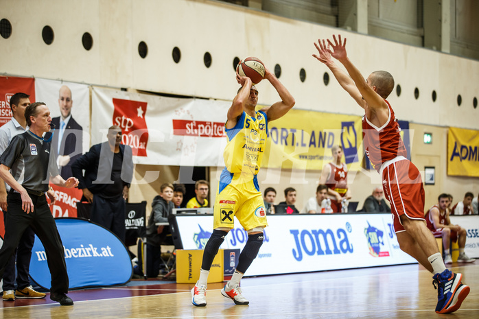 Basketball, Admiral Basketball Superliga 2019/20, Grunddurchgang 18.Runde, SKN St. Pölten Basketball, Traiskirchen Lions, Philip Jalalpoor (5)