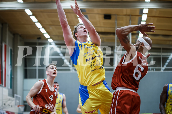 Basketball, Admiral Basketball Superliga 2019/20, Grunddurchgang 18.Runde, SKN St. Pölten Basketball, Traiskirchen Lions, Paul Koroschitz (77)