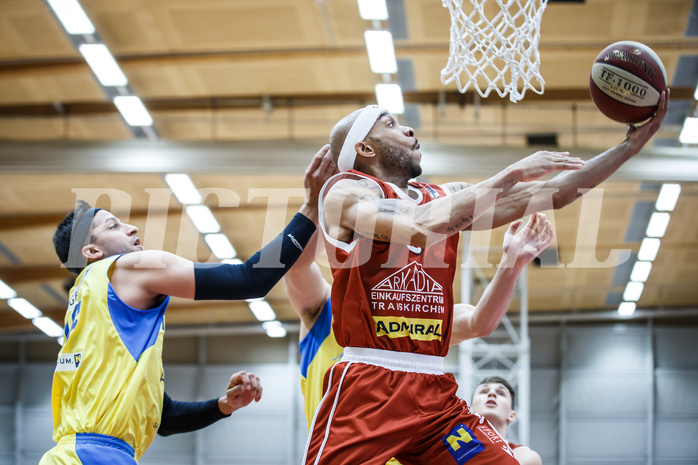 Basketball, Admiral Basketball Superliga 2019/20, Grunddurchgang 18.Runde, SKN St. Pölten Basketball, Traiskirchen Lions, Shawn L. Ray (6)