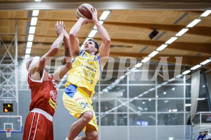 Basketball, Admiral Basketball Superliga 2019/20, Grunddurchgang 18.Runde, SKN St. Pölten Basketball, Traiskirchen Lions, Florian Trmal (12)