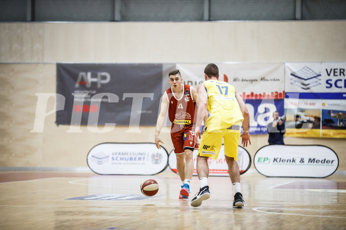 Basketball, Admiral Basketball Superliga 2019/20, Grunddurchgang 18.Runde, SKN St. Pölten Basketball, Traiskirchen Lions, Sebastian Lesny (4)