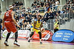 Basketball, Admiral Basketball Superliga 2019/20, Grunddurchgang 18.Runde, SKN St. Pölten Basketball, Traiskirchen Lions, Felix Lewis (1)