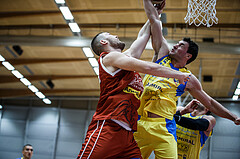 Basketball, Admiral Basketball Superliga 2019/20, Grunddurchgang 18.Runde, SKN St. Pölten Basketball, Traiskirchen Lions, Nikias Schönerstedt (12); Florian Trmal (12)