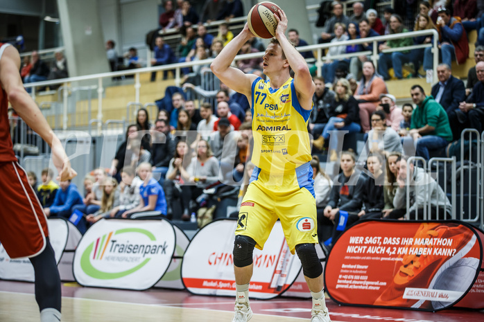 Basketball, Admiral Basketball Superliga 2019/20, Grunddurchgang 18.Runde, SKN St. Pölten Basketball, Traiskirchen Lions, Paul Koroschitz (77)