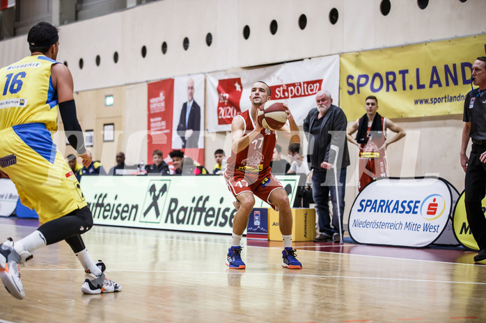 Basketball, Admiral Basketball Superliga 2019/20, Grunddurchgang 18.Runde, SKN St. Pölten Basketball, Traiskirchen Lions, Oscar Schmit (17)