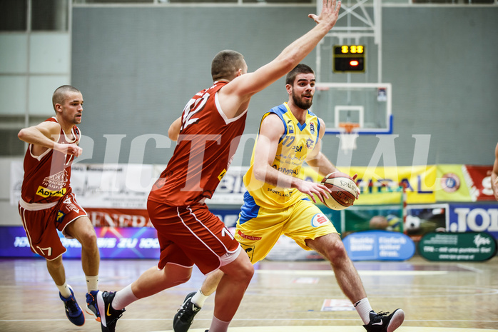 Basketball, Admiral Basketball Superliga 2019/20, Grunddurchgang 18.Runde, SKN St. Pölten Basketball, Traiskirchen Lions, Jakob Wonisch (17)