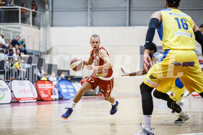 Basketball, Admiral Basketball Superliga 2019/20, Grunddurchgang 18.Runde, SKN St. Pölten Basketball, Traiskirchen Lions, Oscar Schmit (17)