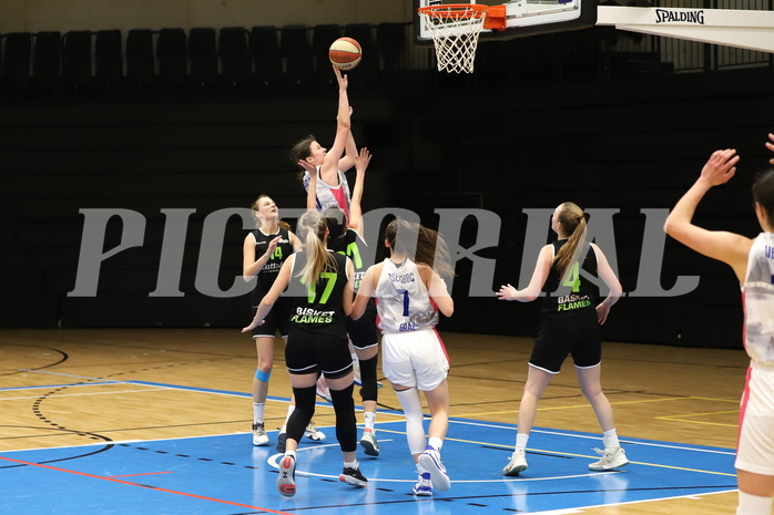 20.03.2022, Basketball Damen Superliga 2021/22, Grunddurchgang 10.Runde, UBSC-DBBC Graz vs. Basket Flames,  