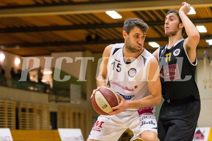 Basketball, 2.Bundesliga, Grunddurchgang 17.Runde, Mattersburg Rocks, Wörthersee Piraten, Ramiz Suljanovic (15)