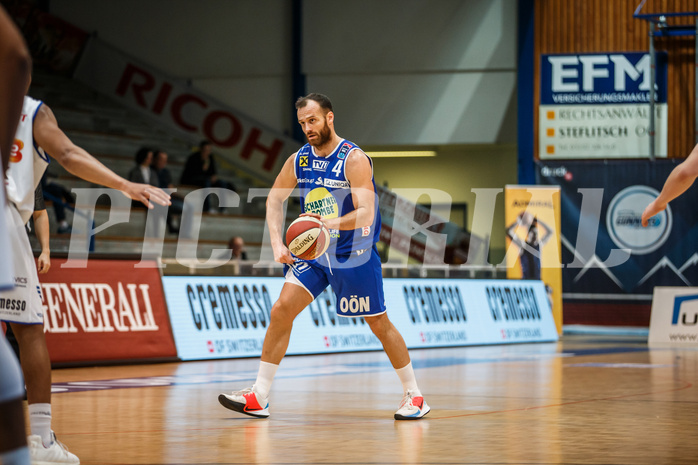 Basketball, Admiral Basketball Superliga 2019/20, Grunddurchgang 11.Runde, Gunners Oberwart, Gmunden Swans, Enis Murati (4)