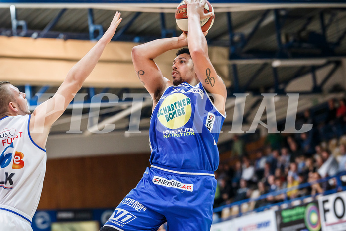 Basketball, Admiral Basketball Superliga 2019/20, Grunddurchgang 11.Runde, Oberwart Gunners, Gmunden Swans, Jordan Loveridge (9)