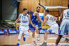 Basketball, Admiral Basketball Superliga 2019/20, Grunddurchgang 11.Runde, Gunners Oberwart, Gmunden Swans, Enis Murati (4)