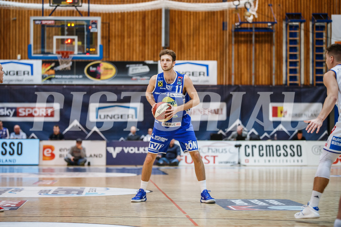 Basketball, Admiral Basketball Superliga 2019/20, Grunddurchgang 11.Runde, Gunners Oberwart, Gmunden Swans, Lukas Schartmüller (11)