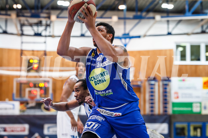Basketball, Admiral Basketball Superliga 2019/20, Grunddurchgang 11.Runde, Oberwart Gunners, Gmunden Swans, Jordan Loveridge (9)