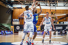 Basketball, Admiral Basketball Superliga 2019/20, Grunddurchgang 11.Runde, Gunners Oberwart, Gmunden Swans, Enis Murati (4)