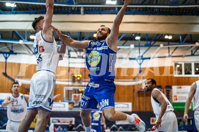Basketball, Admiral Basketball Superliga 2019/20, Grunddurchgang 11.Runde, Gunners Oberwart, Gmunden Swans, Enis Murati (4)