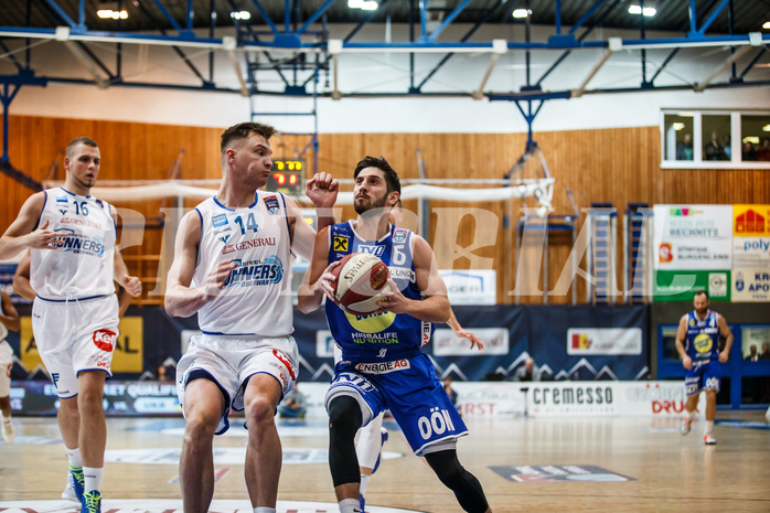 Basketball, Admiral Basketball Superliga 2019/20, Grunddurchgang 11.Runde, Gunners Oberwart, Gmunden Swans, Daniel Friedrich (6)