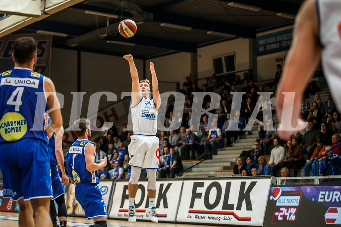 Basketball, Admiral Basketball Superliga 2019/20, Grunddurchgang 11.Runde, Gunners Oberwart, Gmunden Swans, Georg Wolf (10)