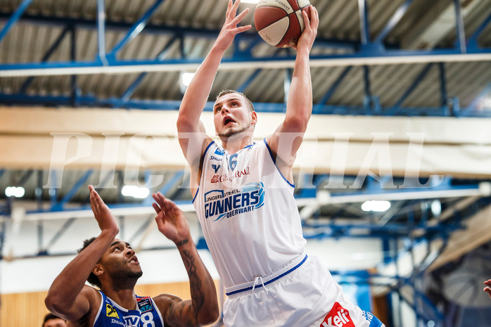 Basketball, Admiral Basketball Superliga 2019/20, Grunddurchgang 11.Runde, Oberwart Gunners, Gmunden Swans, Renato Poljak (16)