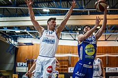 Basketball, Admiral Basketball Superliga 2019/20, Grunddurchgang 11.Runde, Gunners Oberwart, Gmunden Swans, Daniel Friedrich (6)