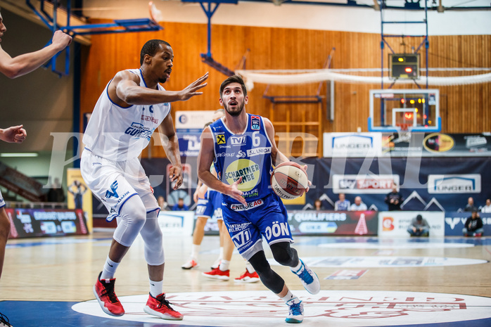 Basketball, Admiral Basketball Superliga 2019/20, Grunddurchgang 11.Runde, Gunners Oberwart, Gmunden Swans, Daniel Friedrich (6)