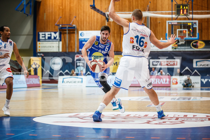 Basketball, Admiral Basketball Superliga 2019/20, Grunddurchgang 11.Runde, Gunners Oberwart, Gmunden Swans, Daniel Friedrich (6)