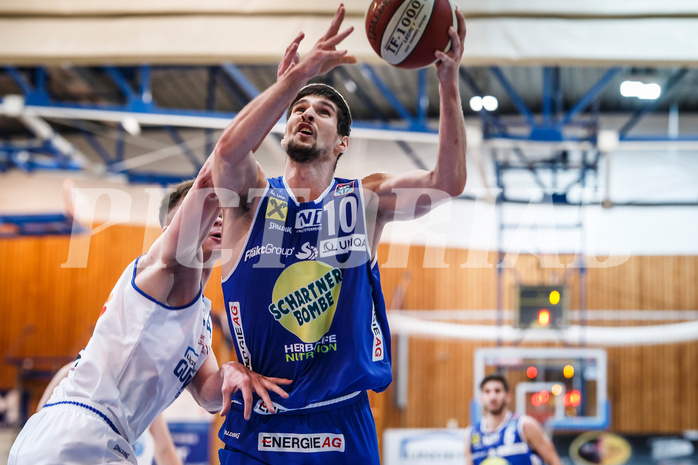 Basketball, Admiral Basketball Superliga 2019/20, Grunddurchgang 11.Runde, Oberwart Gunners, Gmunden Swans, Toni Blazan (10)
