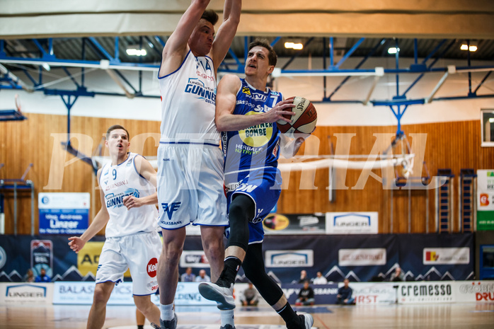 Basketball, Admiral Basketball Superliga 2019/20, Grunddurchgang 11.Runde, Gunners Oberwart, Gmunden Swans, Benedikt Güttl (7); Maximilian Schuecker (14)