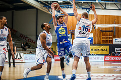 Basketball, Admiral Basketball Superliga 2019/20, Grunddurchgang 11.Runde, Gunners Oberwart, Gmunden Swans, Daniel Friedrich (6)