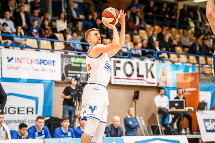 Basketball, Admiral Basketball Superliga 2019/20, Grunddurchgang 11.Runde, Oberwart Gunners, Gmunden Swans, Georg Wolf (10)